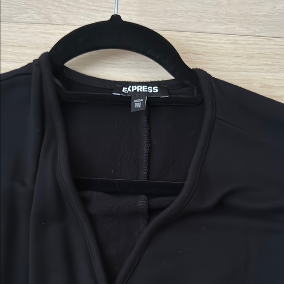 Elegant Black Draped Blouse - Picture 2 of 2